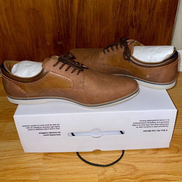 Men\'s Aldo Hofveld Flex Cognac Derby Dress Shoes - US Men\'s 10.5 - Worn once!